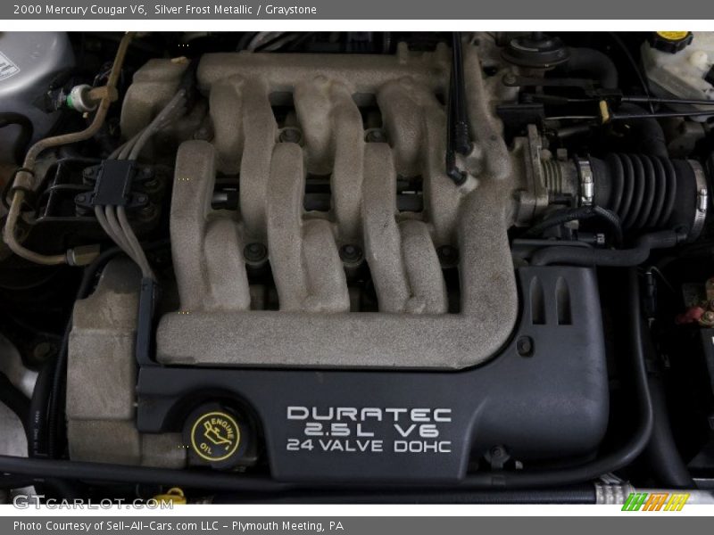 Silver Frost Metallic / Graystone 2000 Mercury Cougar V6