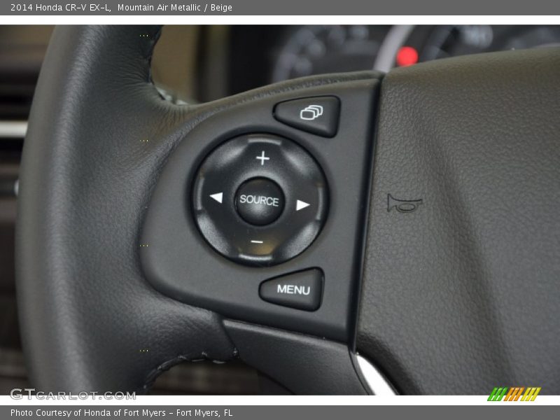 Mountain Air Metallic / Beige 2014 Honda CR-V EX-L
