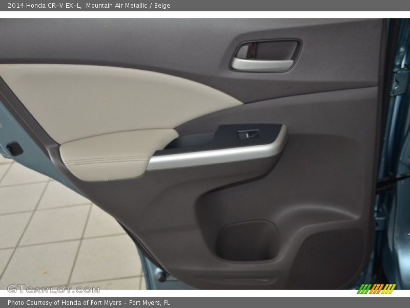 Mountain Air Metallic / Beige 2014 Honda CR-V EX-L