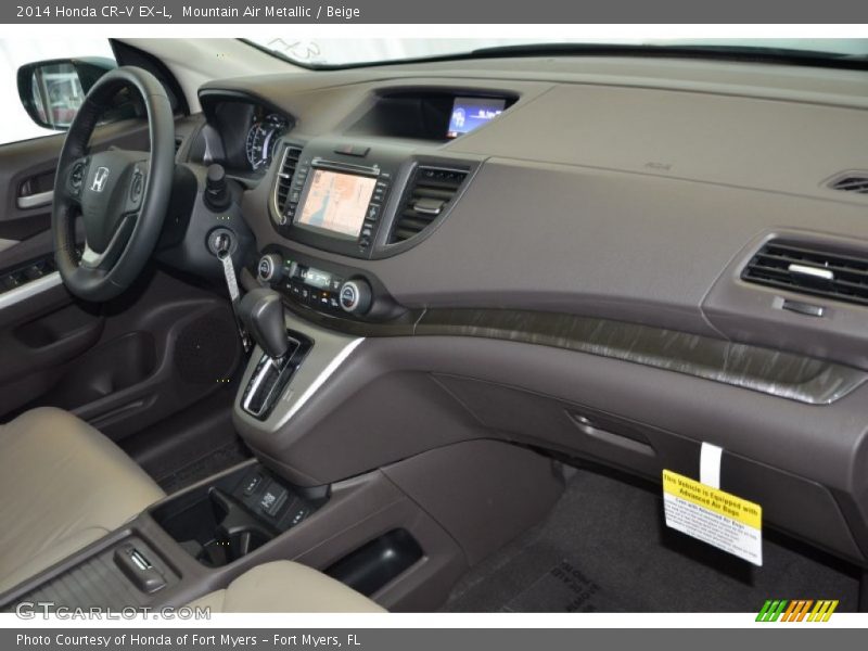 Mountain Air Metallic / Beige 2014 Honda CR-V EX-L