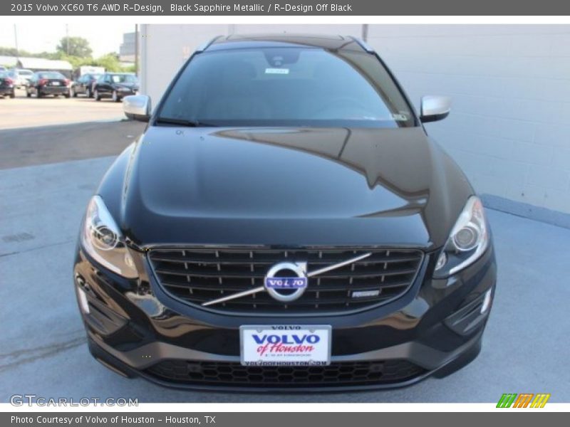 Black Sapphire Metallic / R-Design Off Black 2015 Volvo XC60 T6 AWD R-Design