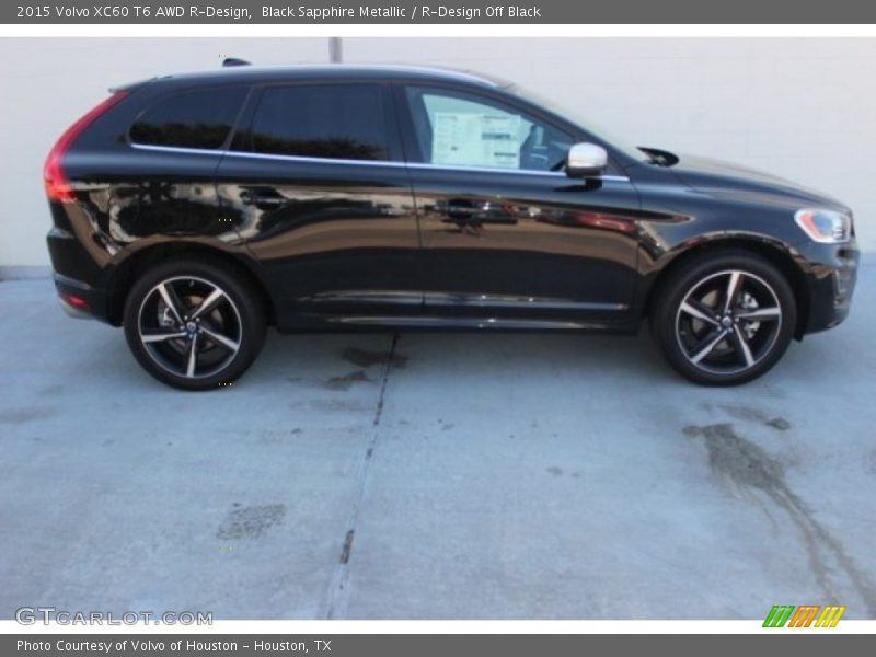 Black Sapphire Metallic / R-Design Off Black 2015 Volvo XC60 T6 AWD R-Design