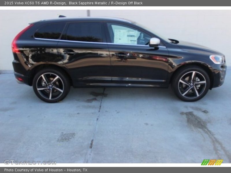 Black Sapphire Metallic / R-Design Off Black 2015 Volvo XC60 T6 AWD R-Design