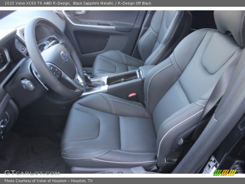 Front Seat of 2015 XC60 T6 AWD R-Design