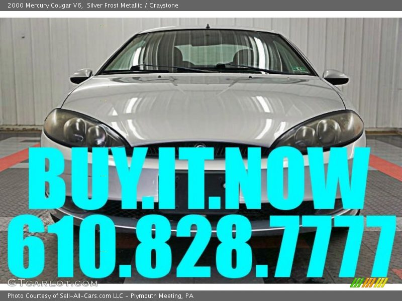 Silver Frost Metallic / Graystone 2000 Mercury Cougar V6