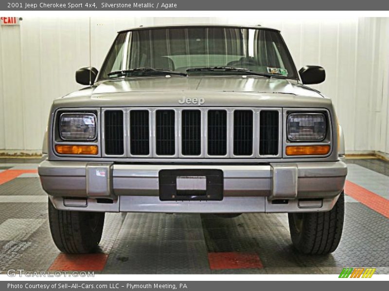 Silverstone Metallic / Agate 2001 Jeep Cherokee Sport 4x4