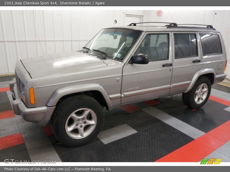 Silverstone Metallic / Agate 2001 Jeep Cherokee Sport 4x4