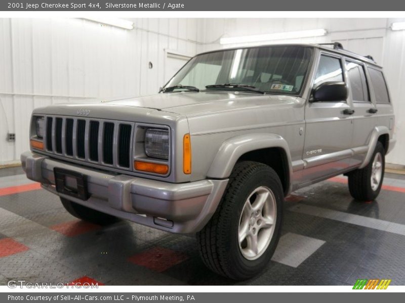 Silverstone Metallic / Agate 2001 Jeep Cherokee Sport 4x4