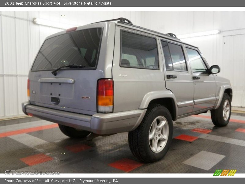 Silverstone Metallic / Agate 2001 Jeep Cherokee Sport 4x4