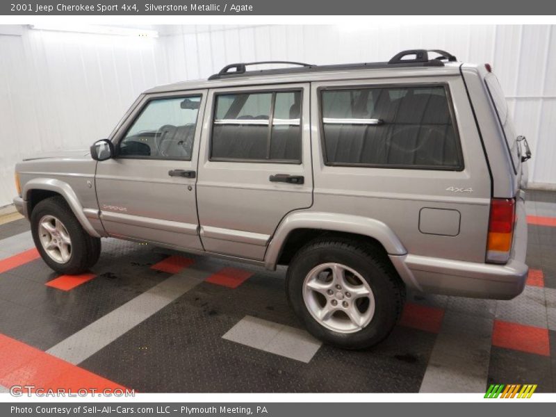 Silverstone Metallic / Agate 2001 Jeep Cherokee Sport 4x4