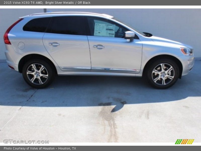 Bright Silver Metallic / Off Black 2015 Volvo XC60 T6 AWD