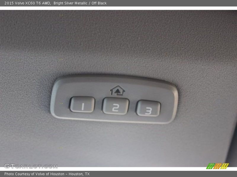 Bright Silver Metallic / Off Black 2015 Volvo XC60 T6 AWD