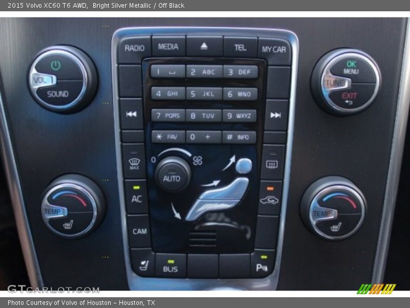 Bright Silver Metallic / Off Black 2015 Volvo XC60 T6 AWD