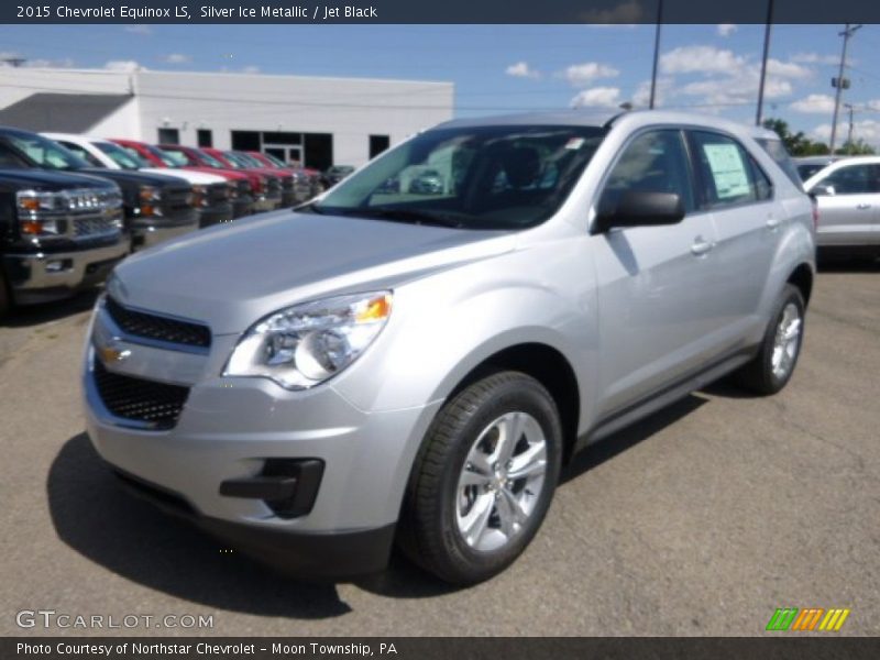 Silver Ice Metallic / Jet Black 2015 Chevrolet Equinox LS
