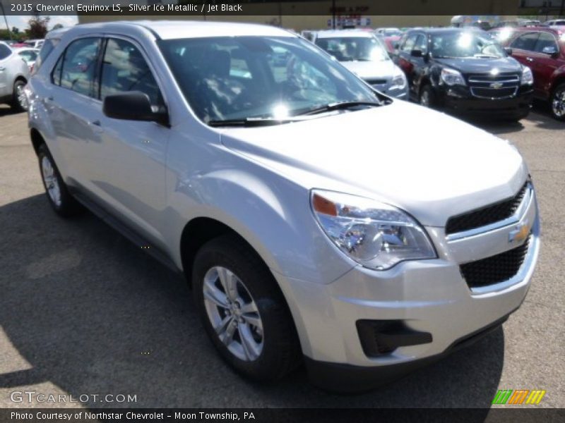Silver Ice Metallic / Jet Black 2015 Chevrolet Equinox LS