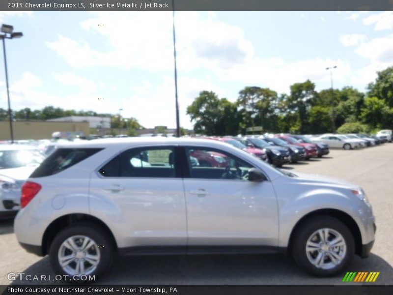 Silver Ice Metallic / Jet Black 2015 Chevrolet Equinox LS