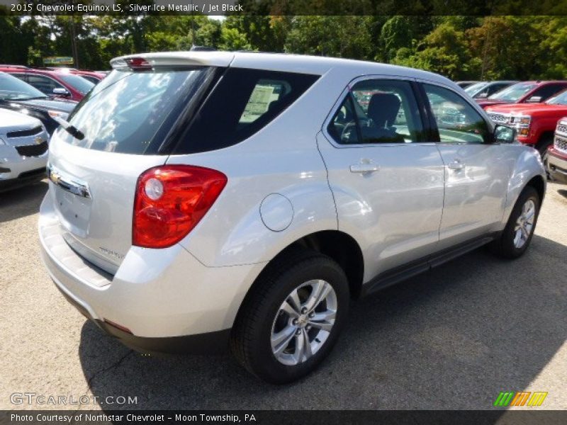 Silver Ice Metallic / Jet Black 2015 Chevrolet Equinox LS