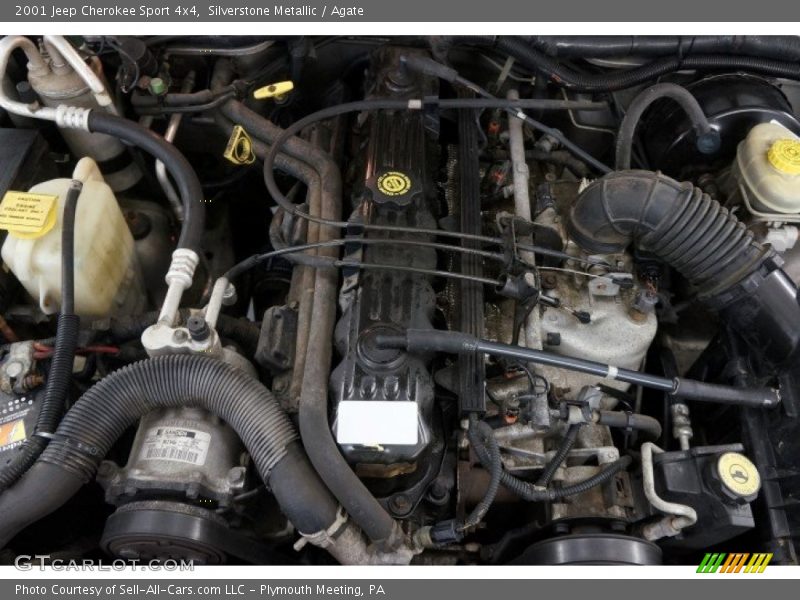 Silverstone Metallic / Agate 2001 Jeep Cherokee Sport 4x4