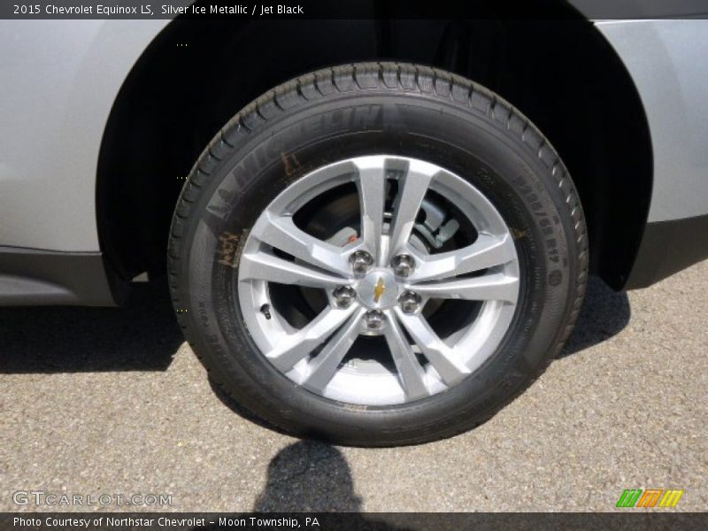 Silver Ice Metallic / Jet Black 2015 Chevrolet Equinox LS