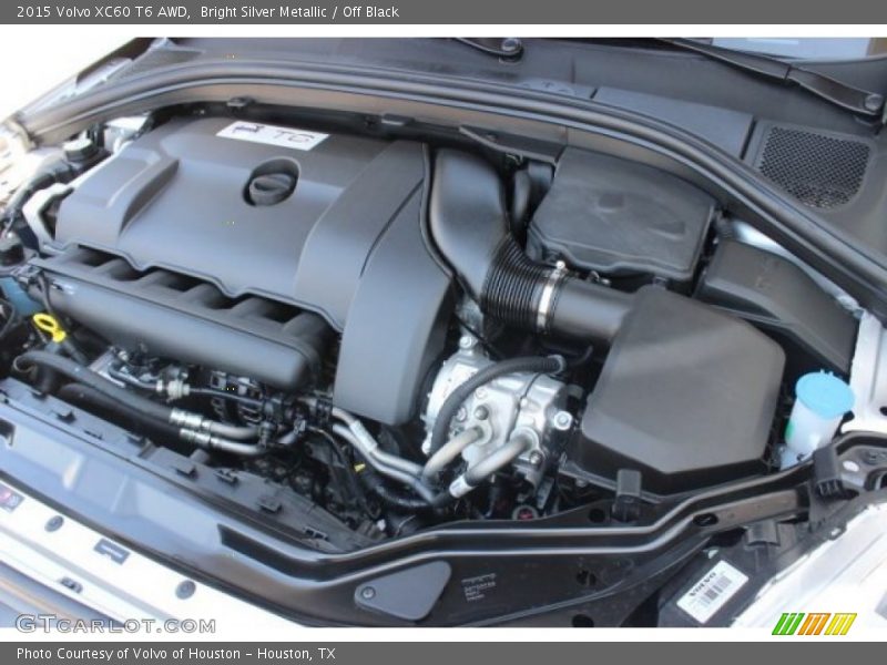 Bright Silver Metallic / Off Black 2015 Volvo XC60 T6 AWD