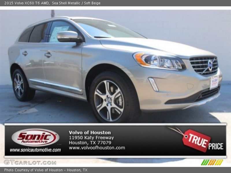 Sea Shell Metallic / Soft Beige 2015 Volvo XC60 T6 AWD