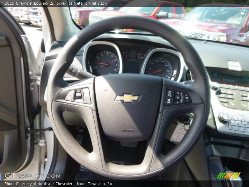 Silver Ice Metallic / Jet Black 2015 Chevrolet Equinox LS