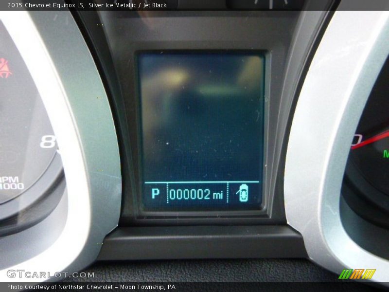 Silver Ice Metallic / Jet Black 2015 Chevrolet Equinox LS