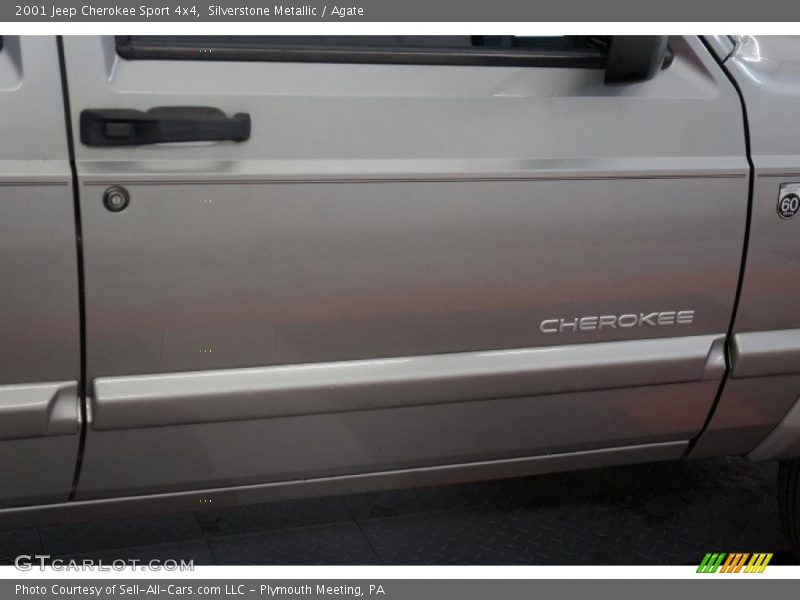 Silverstone Metallic / Agate 2001 Jeep Cherokee Sport 4x4