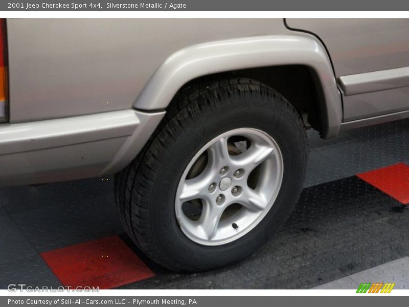 Silverstone Metallic / Agate 2001 Jeep Cherokee Sport 4x4