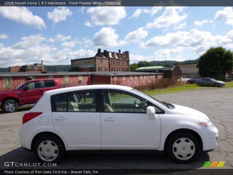 Fresh Powder White / Charcoal 2008 Nissan Versa 1.8 S Hatchback