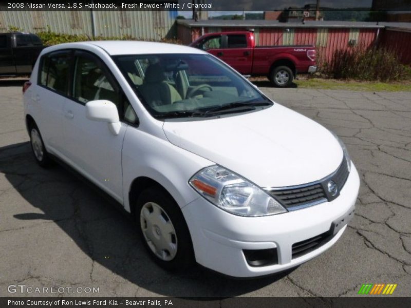 Fresh Powder White / Charcoal 2008 Nissan Versa 1.8 S Hatchback