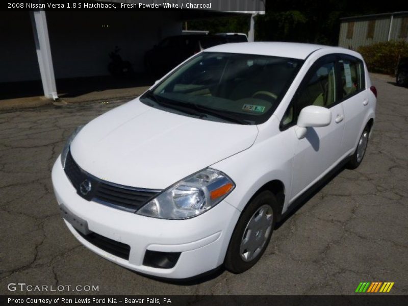 Fresh Powder White / Charcoal 2008 Nissan Versa 1.8 S Hatchback