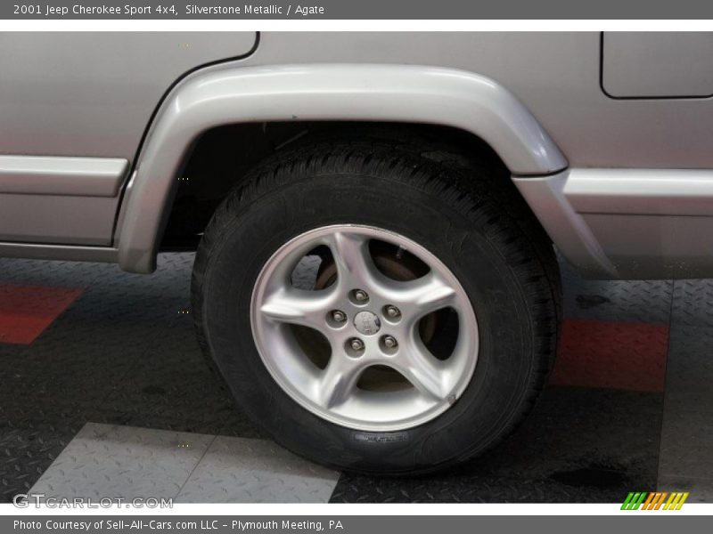 Silverstone Metallic / Agate 2001 Jeep Cherokee Sport 4x4