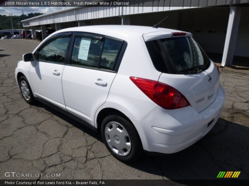 Fresh Powder White / Charcoal 2008 Nissan Versa 1.8 S Hatchback