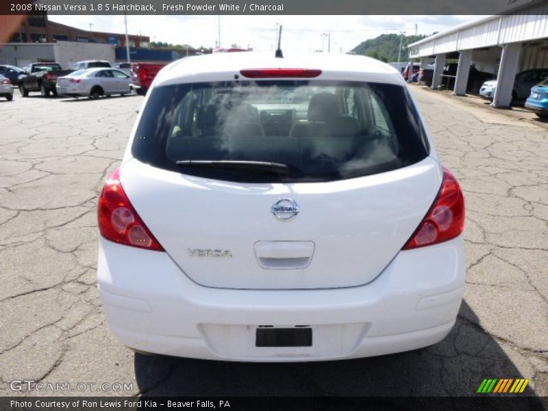 Fresh Powder White / Charcoal 2008 Nissan Versa 1.8 S Hatchback