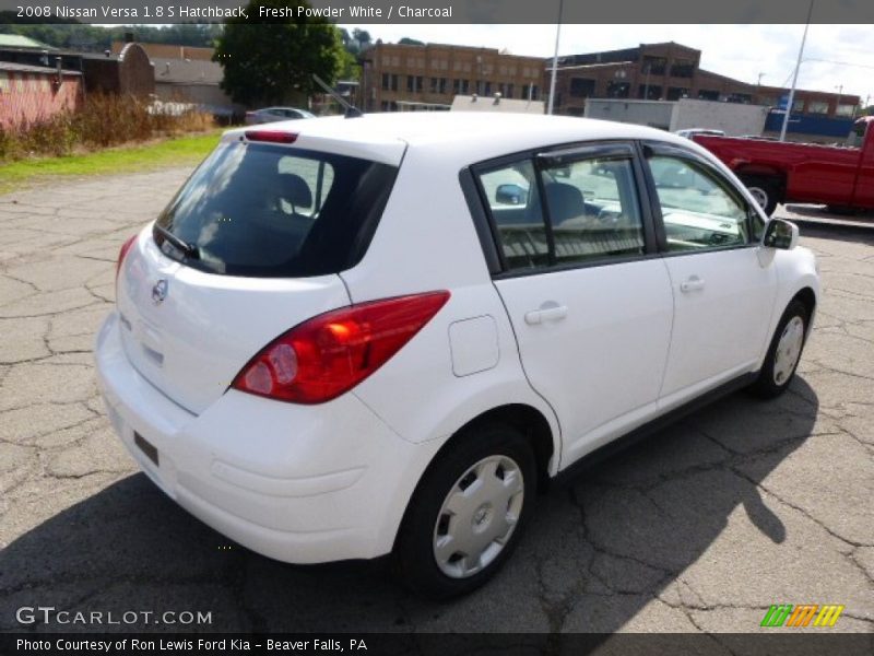 Fresh Powder White / Charcoal 2008 Nissan Versa 1.8 S Hatchback