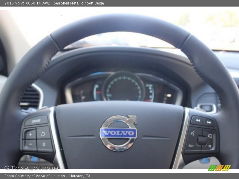 Sea Shell Metallic / Soft Beige 2015 Volvo XC60 T6 AWD