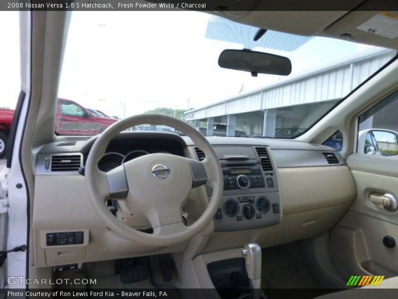 Fresh Powder White / Charcoal 2008 Nissan Versa 1.8 S Hatchback