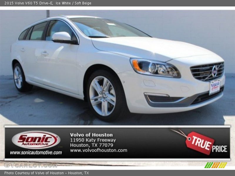 Ice White / Soft Beige 2015 Volvo V60 T5 Drive-E