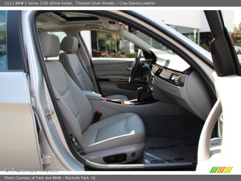 Titanium Silver Metallic / Gray Dakota Leather 2011 BMW 3 Series 328i xDrive Sedan