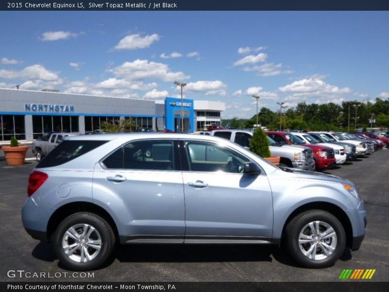 Silver Topaz Metallic / Jet Black 2015 Chevrolet Equinox LS