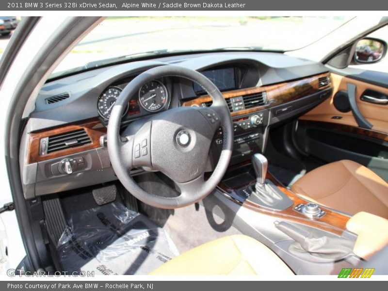 Alpine White / Saddle Brown Dakota Leather 2011 BMW 3 Series 328i xDrive Sedan