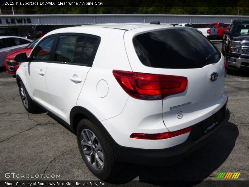 Clear White / Alpine Gray 2015 Kia Sportage LX AWD