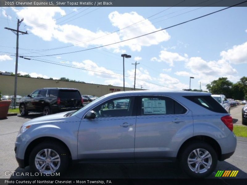 Silver Topaz Metallic / Jet Black 2015 Chevrolet Equinox LS