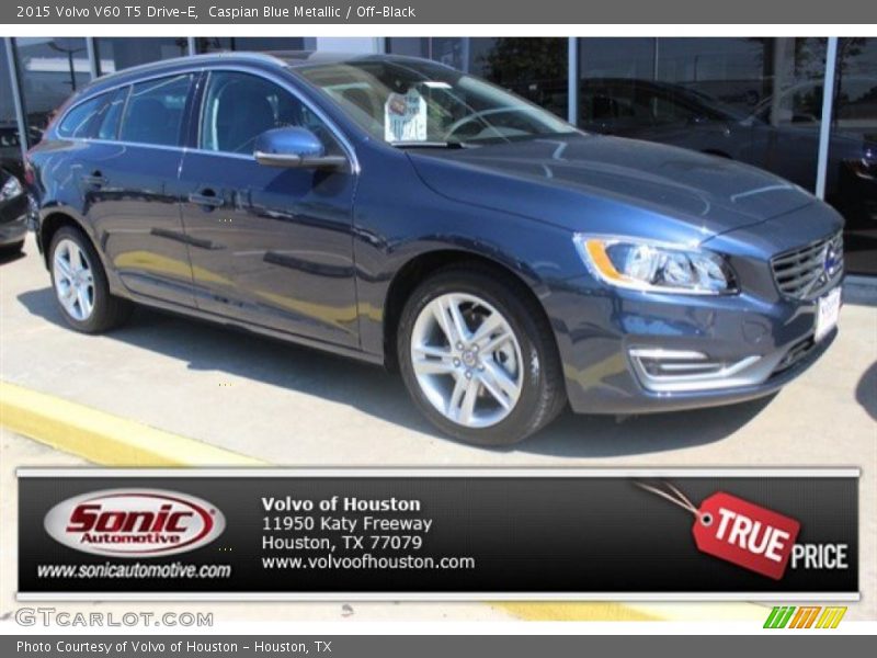 Caspian Blue Metallic / Off-Black 2015 Volvo V60 T5 Drive-E