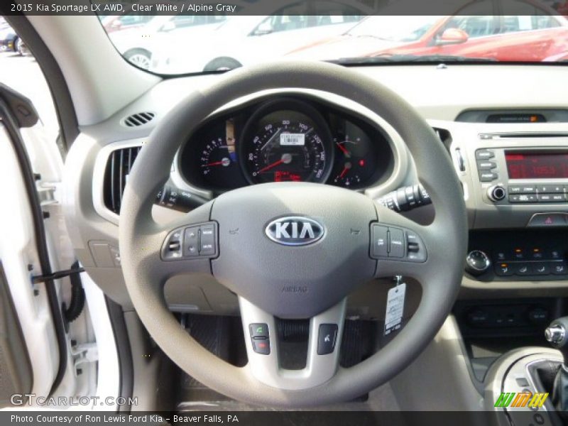 Clear White / Alpine Gray 2015 Kia Sportage LX AWD
