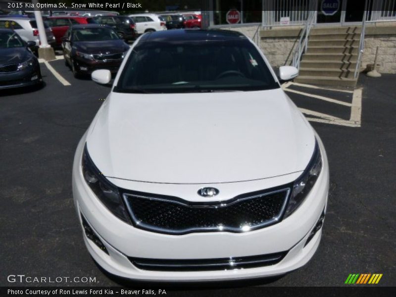 Snow White Pearl / Black 2015 Kia Optima SX