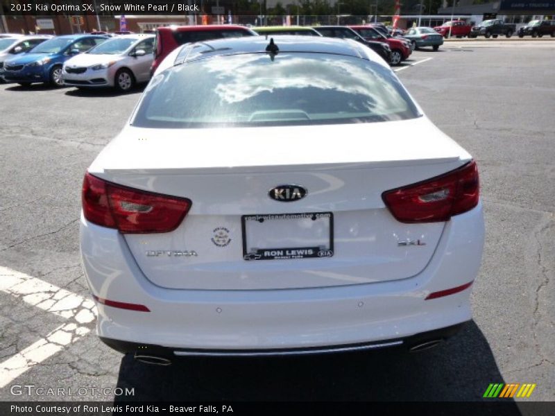 Snow White Pearl / Black 2015 Kia Optima SX