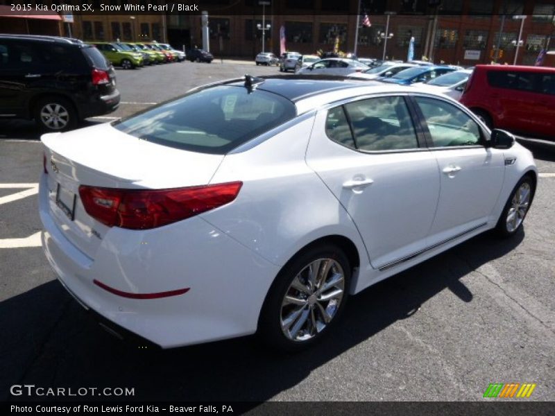 Snow White Pearl / Black 2015 Kia Optima SX