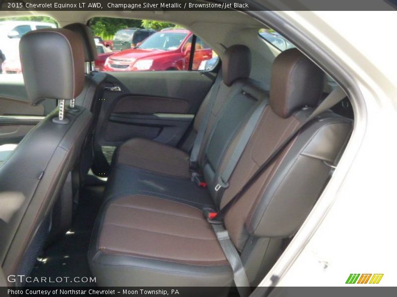Champagne Silver Metallic / Brownstone/Jet Black 2015 Chevrolet Equinox LT AWD